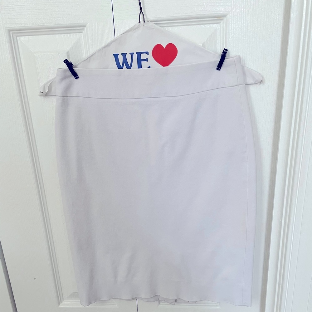 Banana Republic White Pencil Skirt